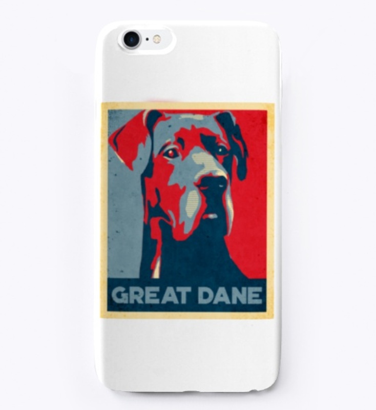 Cool Great Dane Propaganda Poster Style