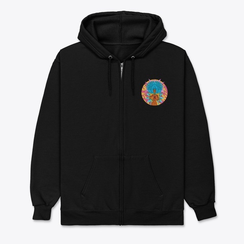 5 = Human Album By Rukiya! Merchandise Black Maglietta Front