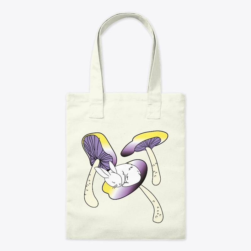 Nonbinary bunny mushroom