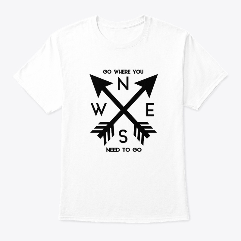 Arrow Compass with text Vintage Design