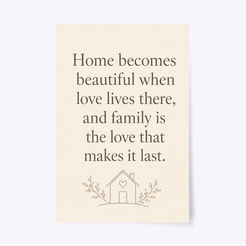 Family Love Wall Art Poster