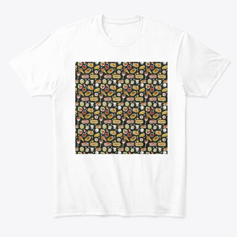Seamless pattern keto diet dishes food