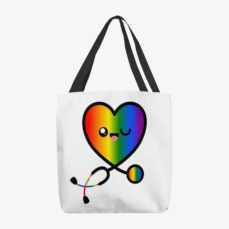 Stethoscope Heart Emoji Rainbow 3