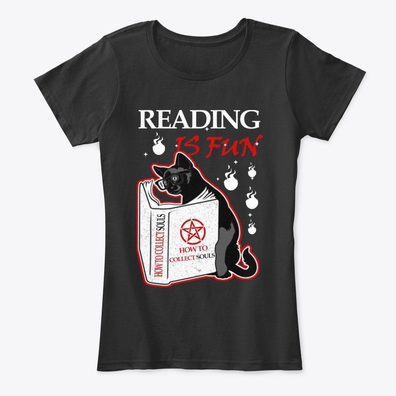 Shirt reading is fun cat lovers reader