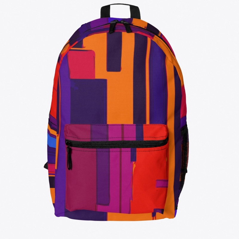 Multicolor Abstract Stripe Pattern  
