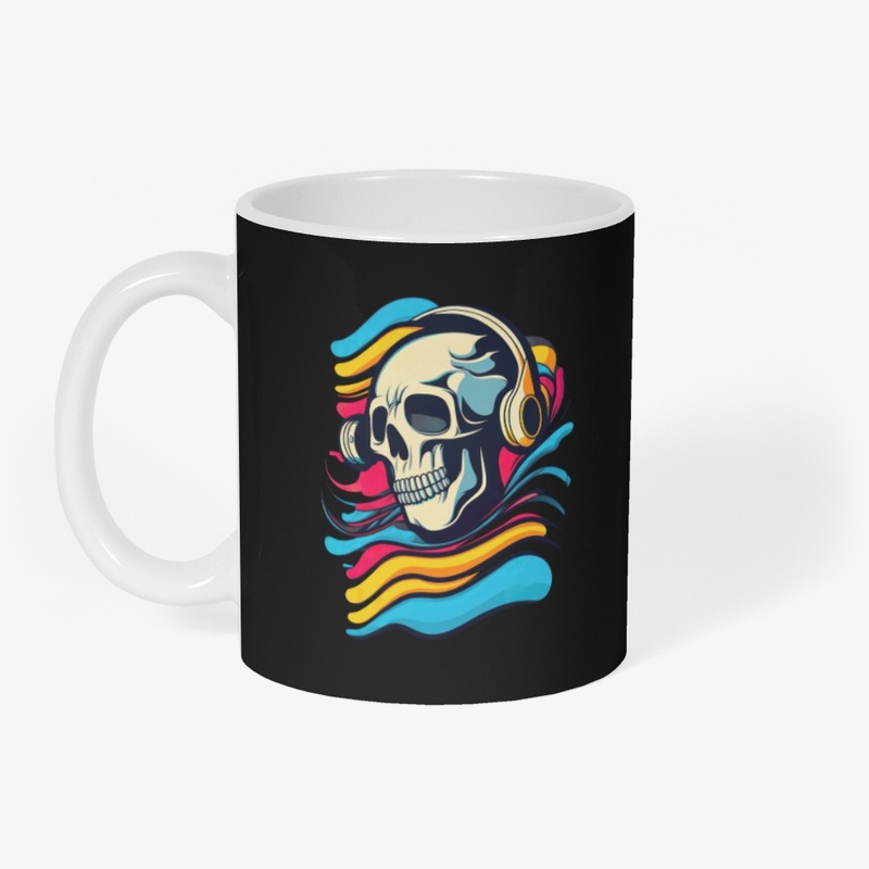 Music, Life, Skull, Headphone, Enjoy