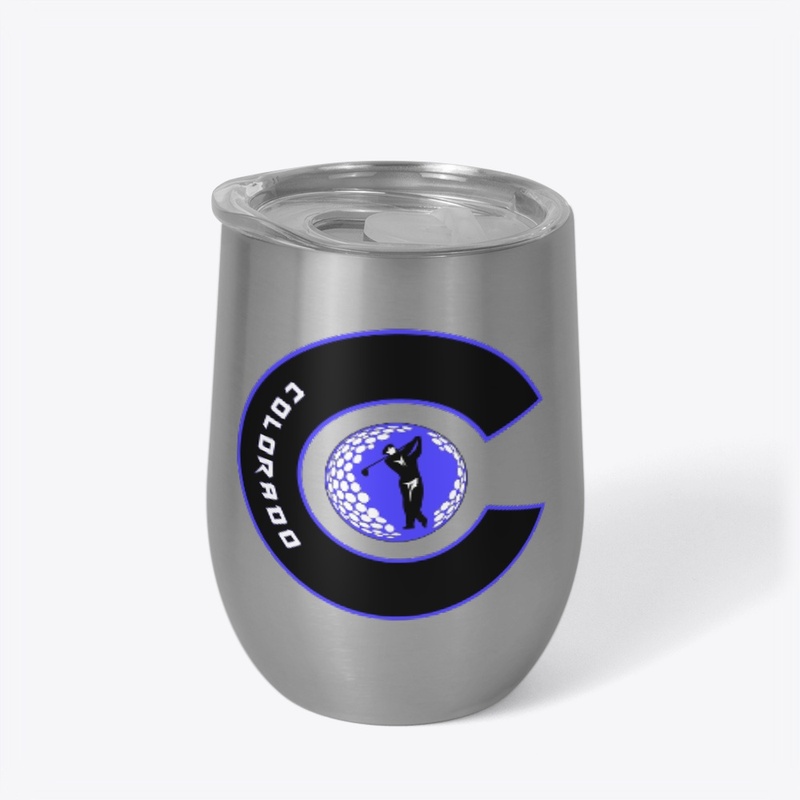 Colorado " C " Golfer - Neon Blue