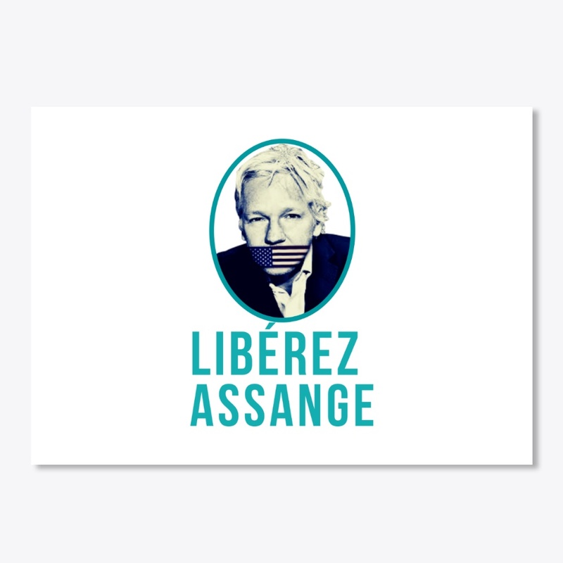 Liberez-assange tee and accessories