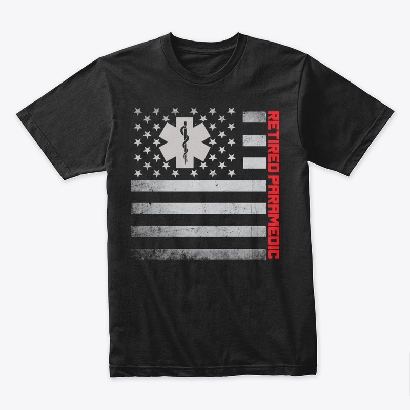 Retired Paramedic US Flag Mask