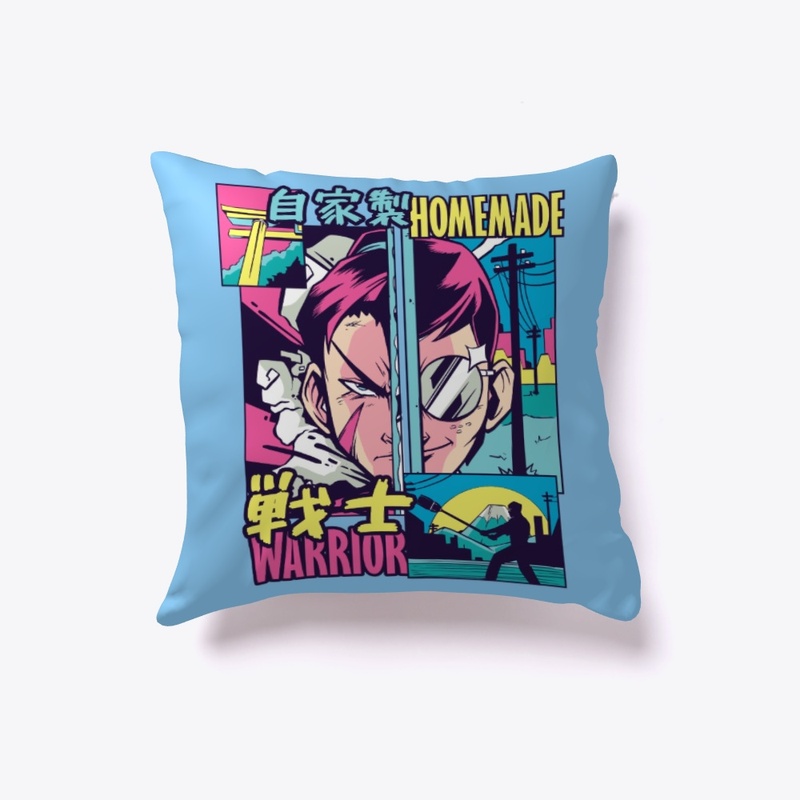 Anime Vaporwave Homemade Warrior