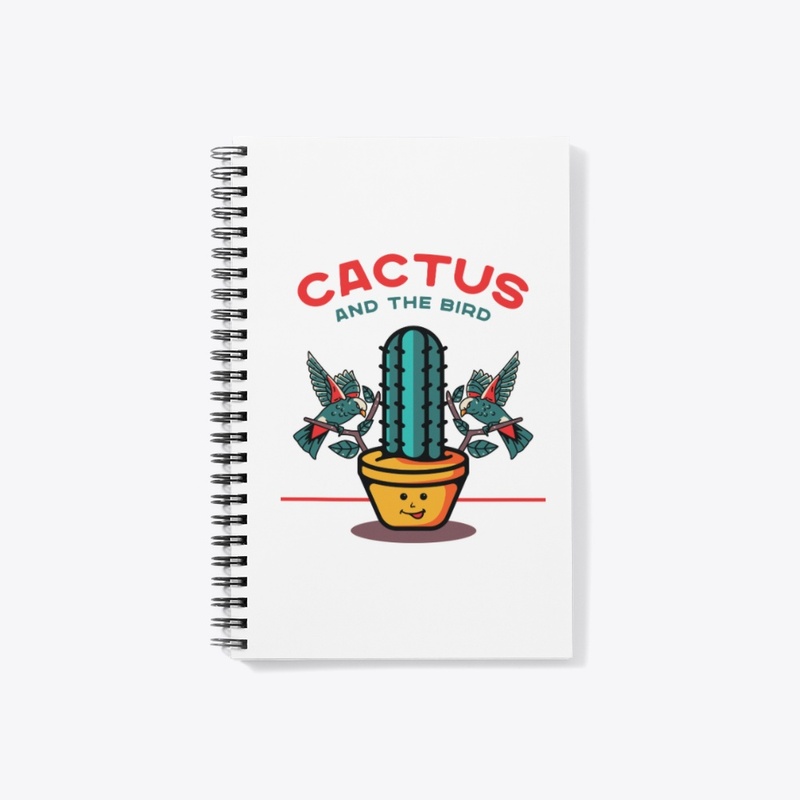 Cactus and The Bird T- shirt Design