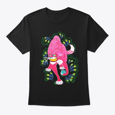 Pink Leopard Black Kaos Front
