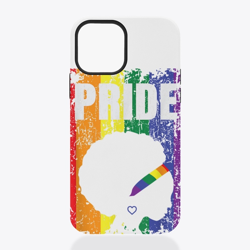 Rainbow Pride Woman with Afro 