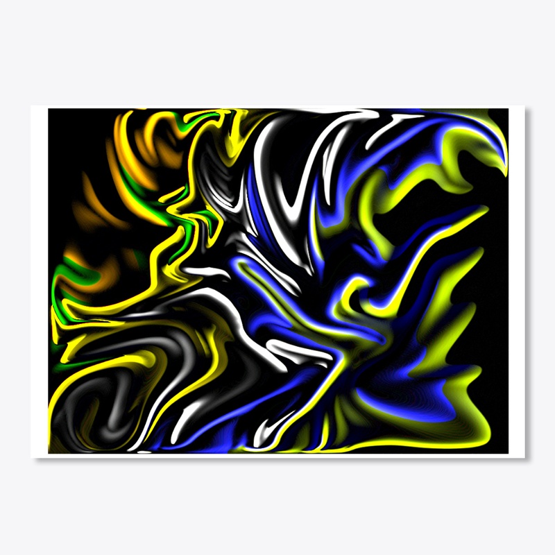 Colorful Beautiful swirl art design 