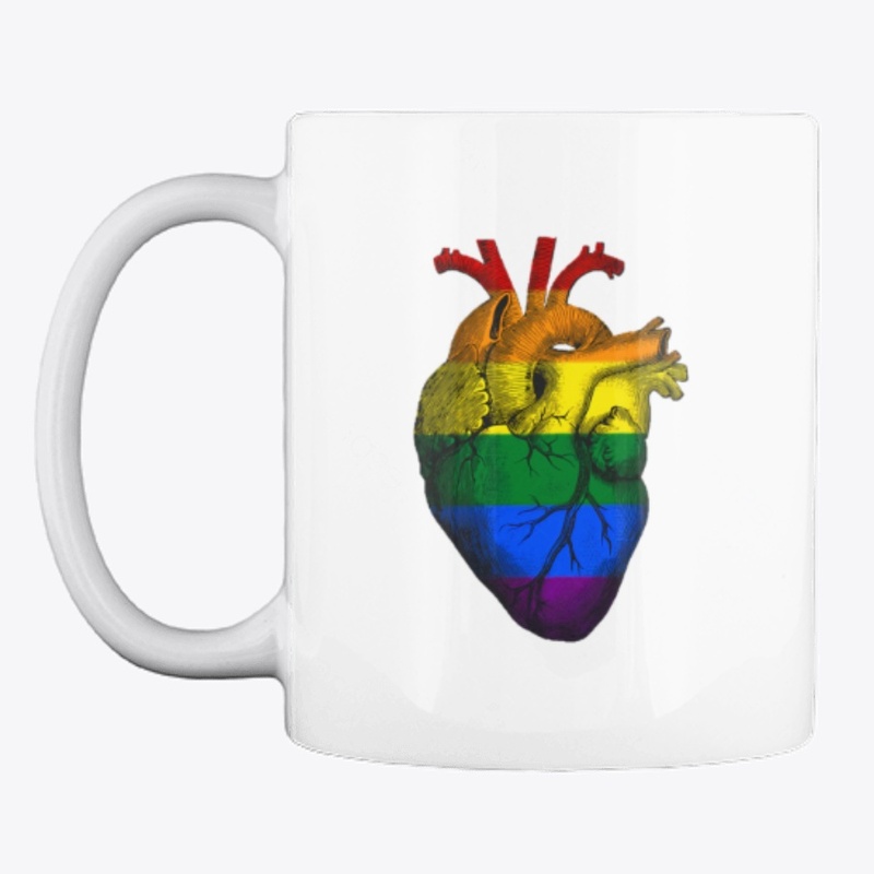 Gay Pride Anatomical Heart