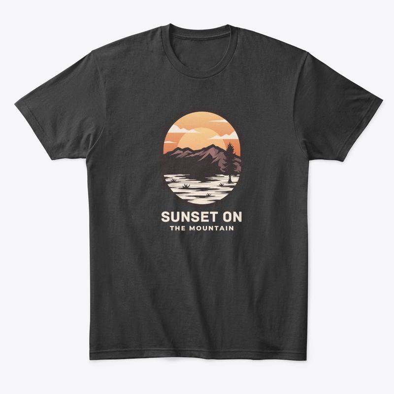 sunset on mountain