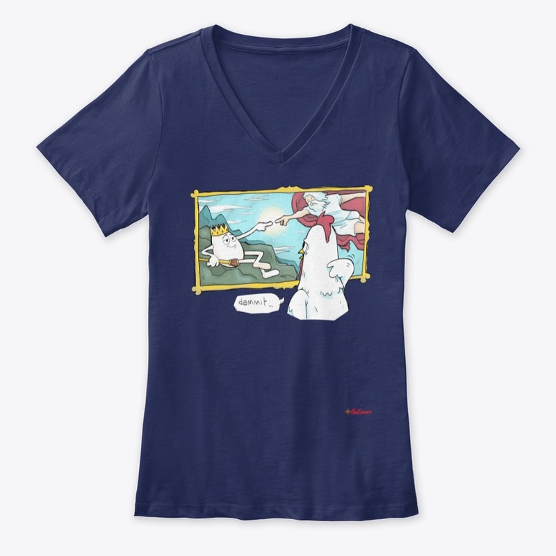 God Created Egg - red logo