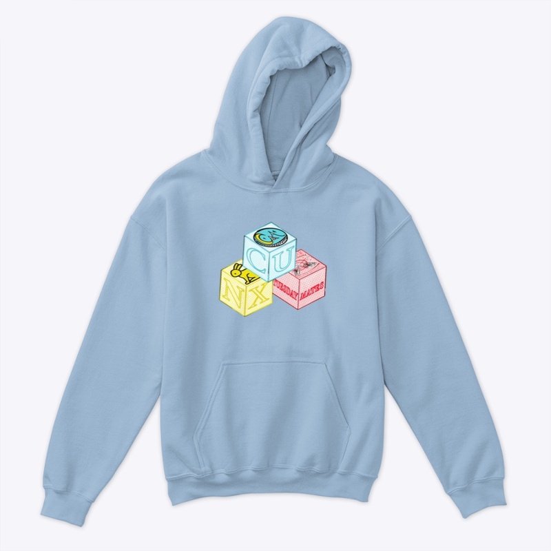 Cuntmates CM Letter Blocks Kid's Hoodie