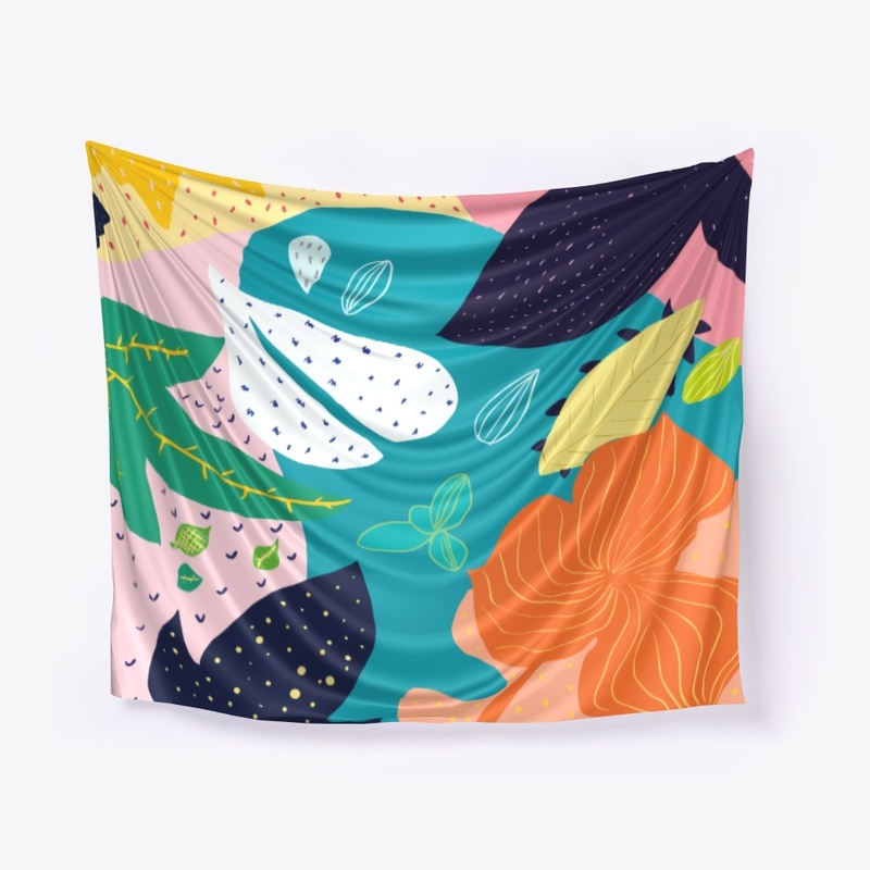 Canvas wall art plant design