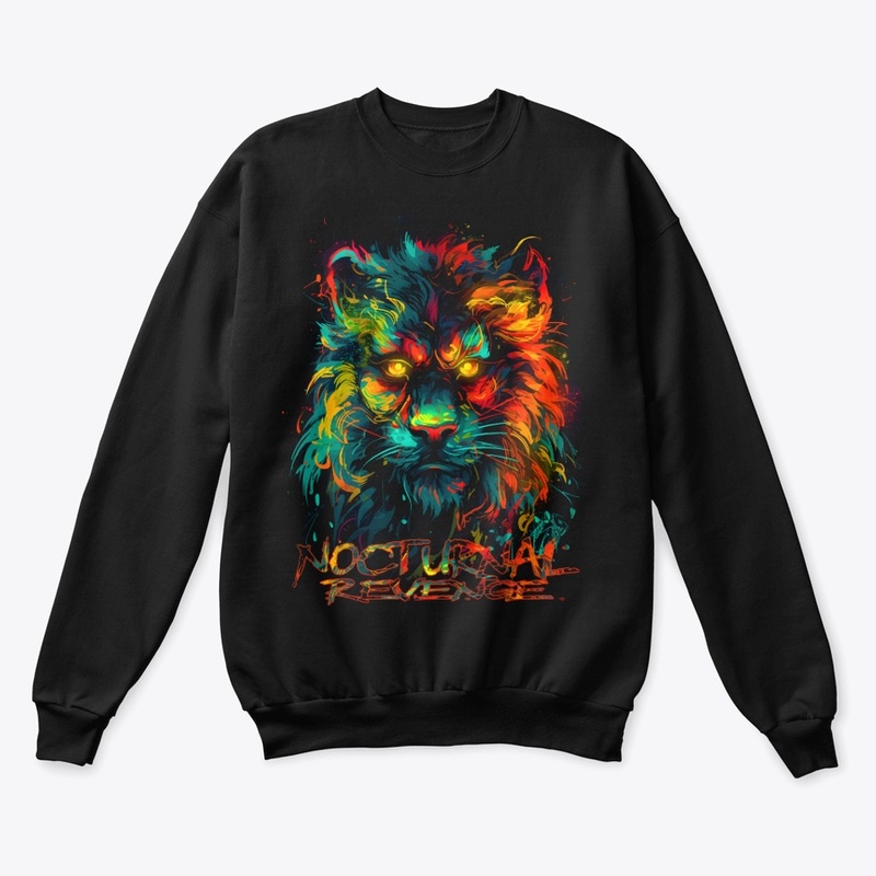 Nocturnal Revenge Abstract Lion 