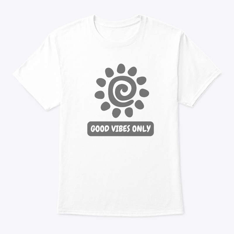 GoodVibesOnly™ White Soft Unisex T-Shirt