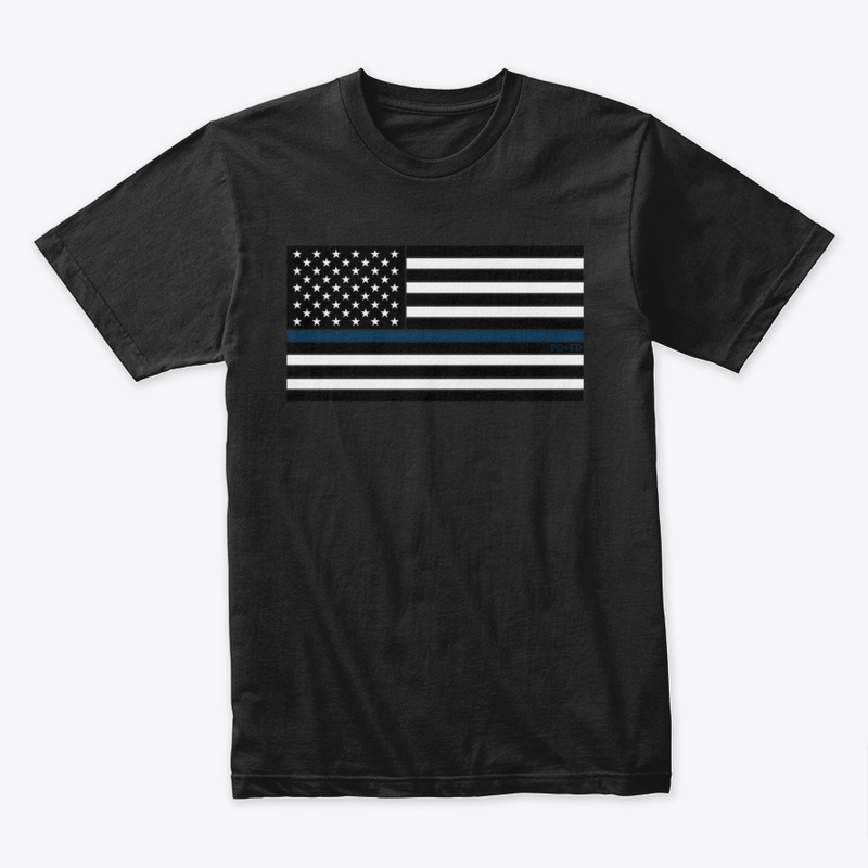 Horizontal Blue Line Flag