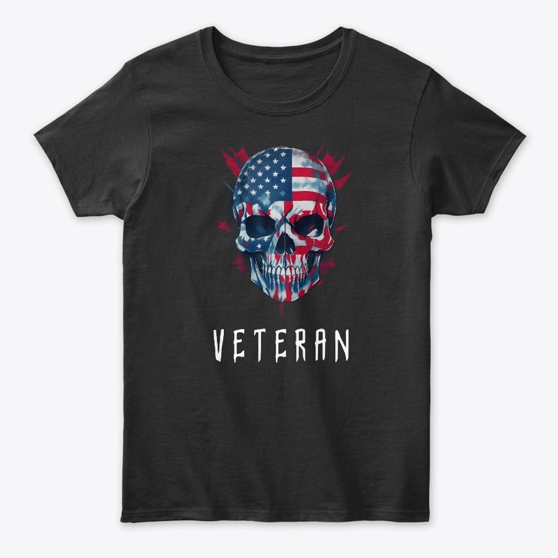 Veteran skull flag