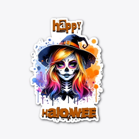 Happy Halloween Witch Standard T-Shirt Front