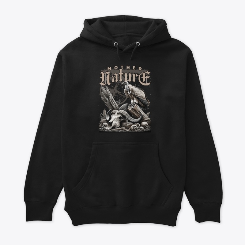 Grunge Mother Nature Skull Graphic Merch