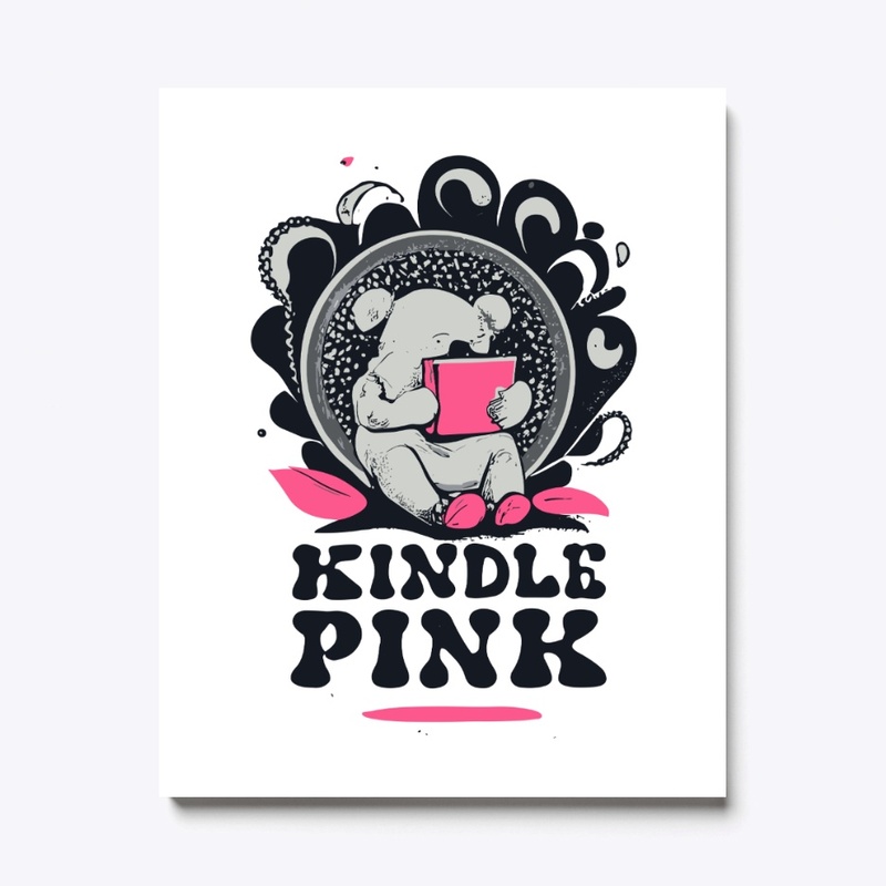 T-shirt "emotional support kindle pink"