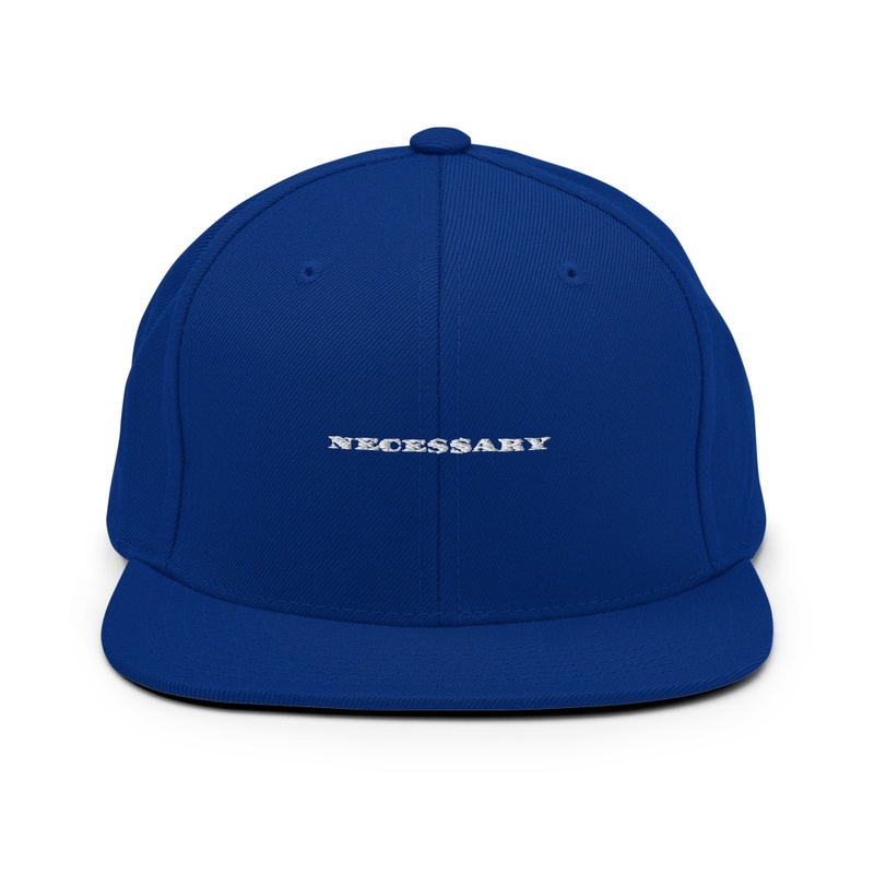 OGSTATUS NECESSARY EMBROIDERY SNAPBACKS 