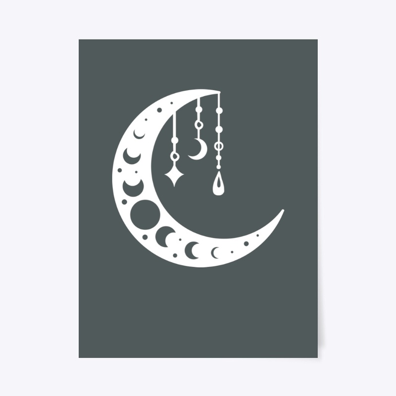 CELESTIAL MOON WITH CRYSTLE'S