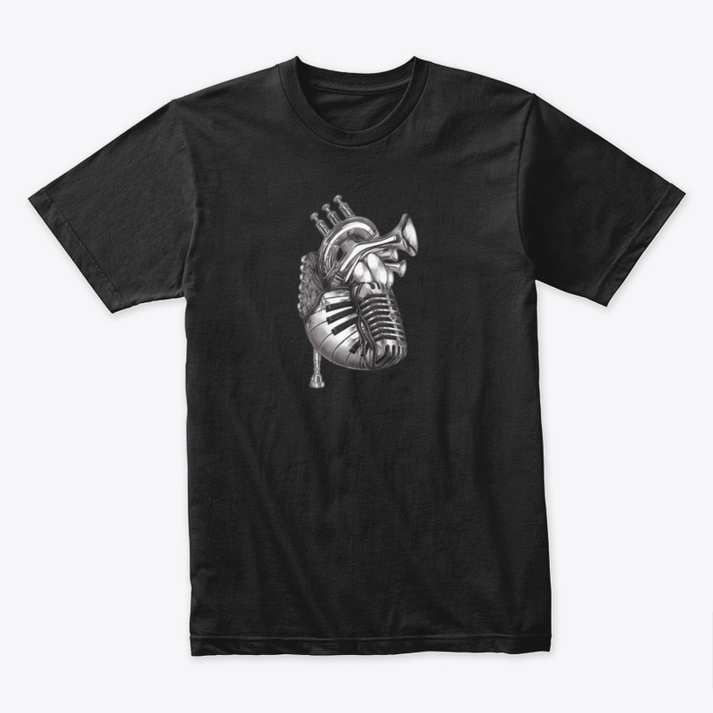 Heart music T-shirt