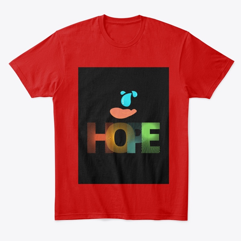Comfort Tee With Hope Text Design