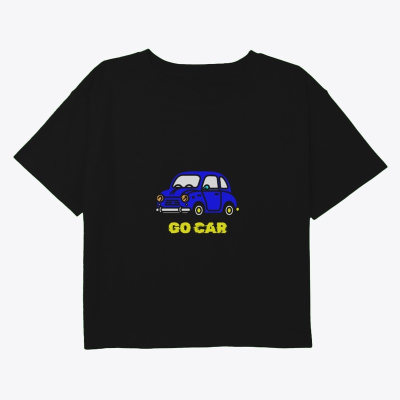 Blue Cartoon Car Go Gear