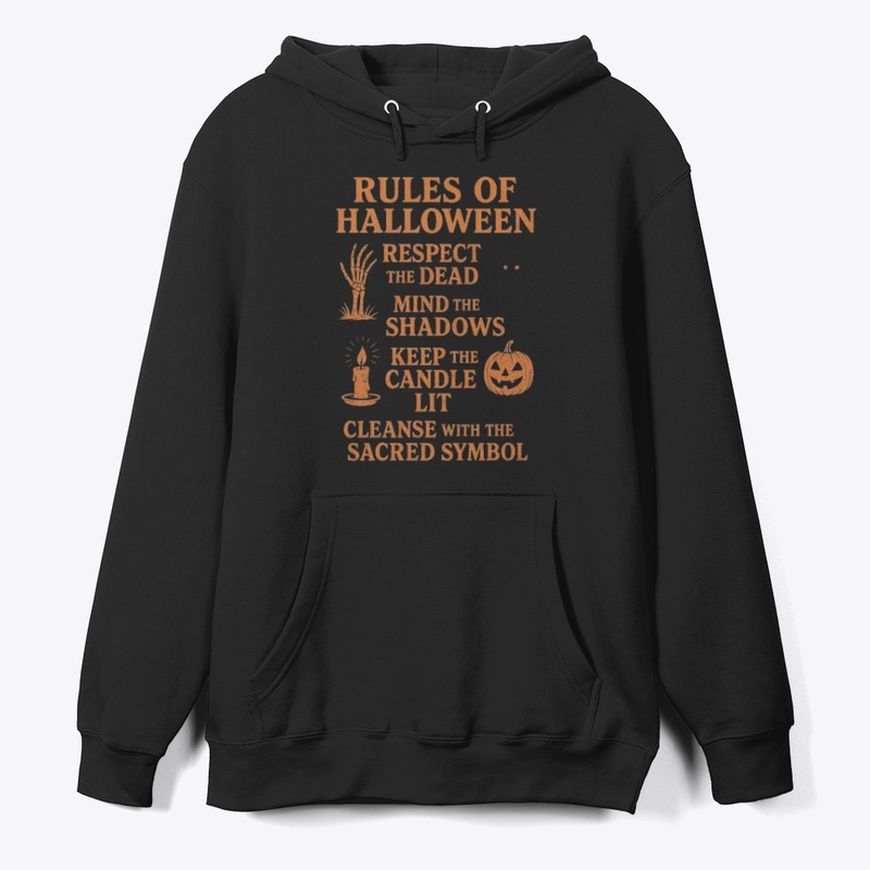 Rules of Halloween Spooky Typography 