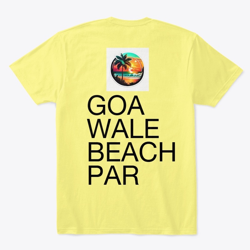 SUMMERVACATION IN GOATHEME BASEDT-SHIRT 