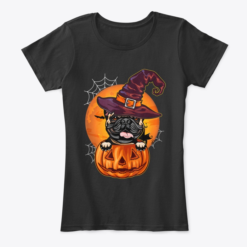 Funny French Bulldog Pumpkin Halloween T