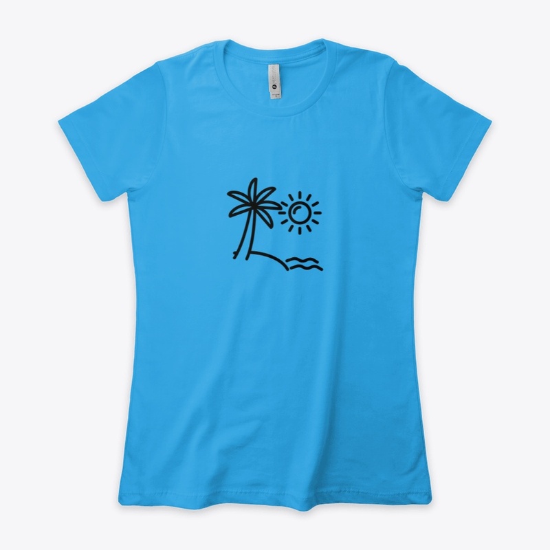 Palm Tree Women's Boyfriend Tee
