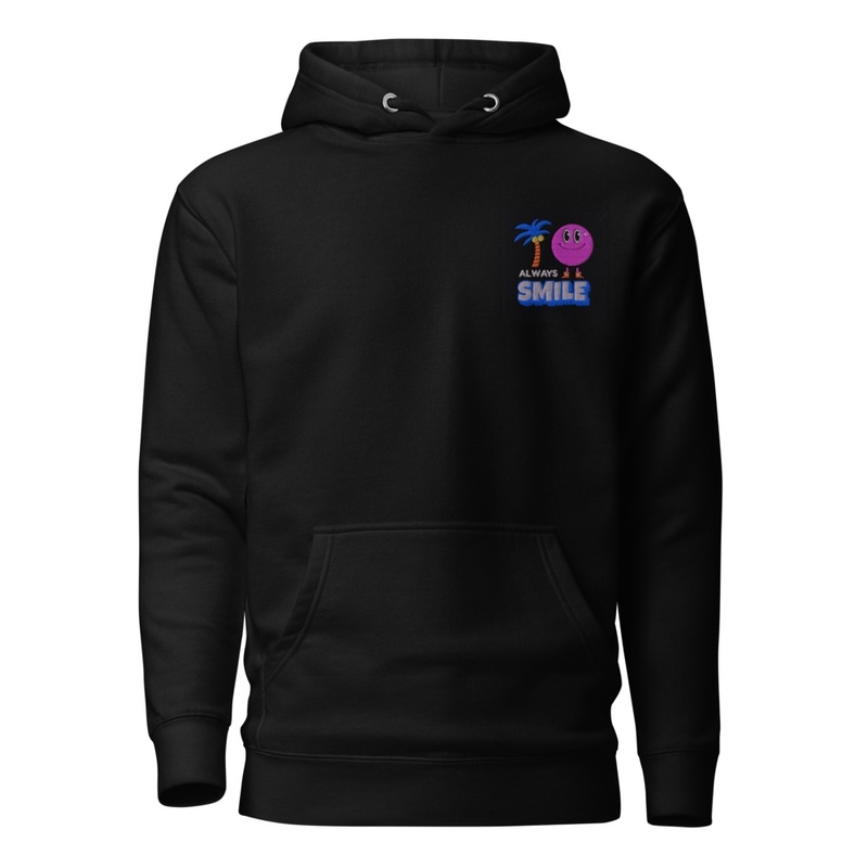 “Always smile” unisex hoodie 
