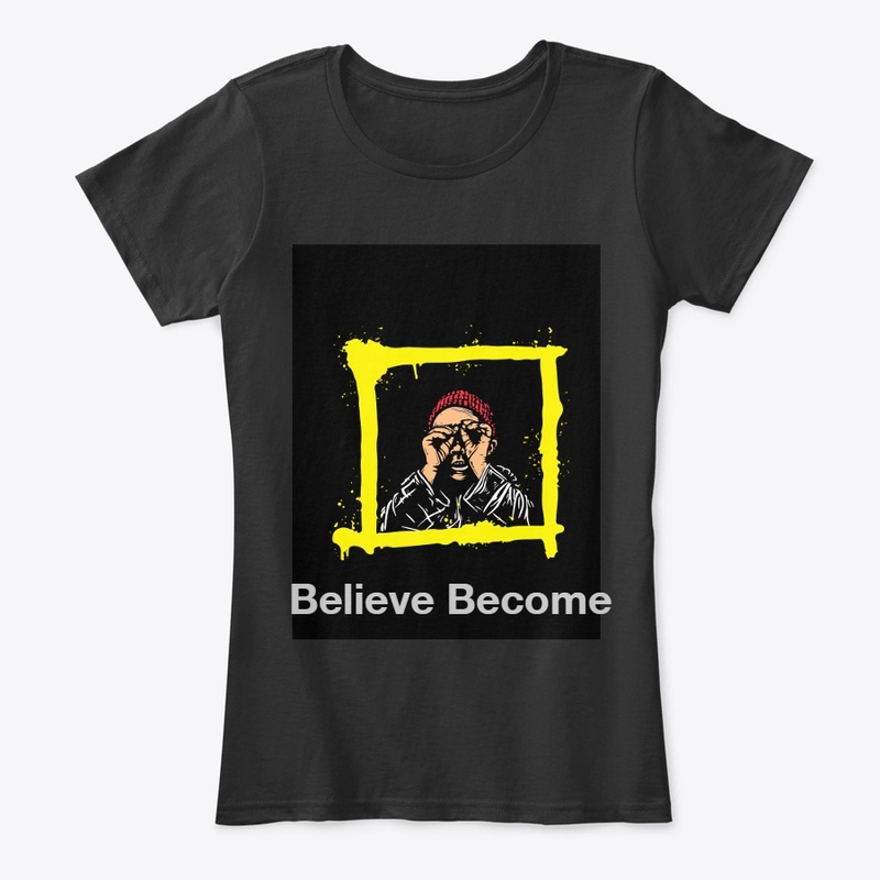 Believe Become Black Tee
