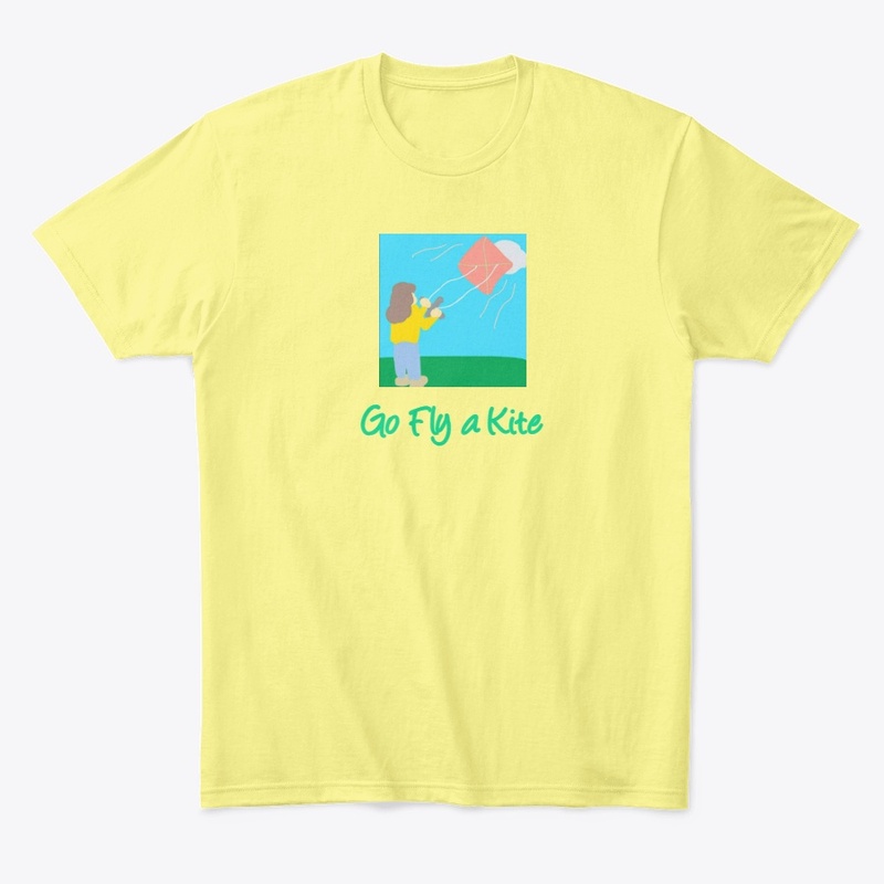 Go Fly a Kite Cute Colorful Art