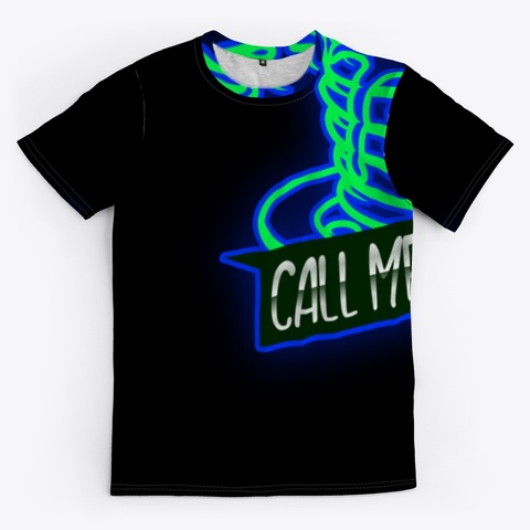 Call Me Pancake Merch Black T-Shirt Front