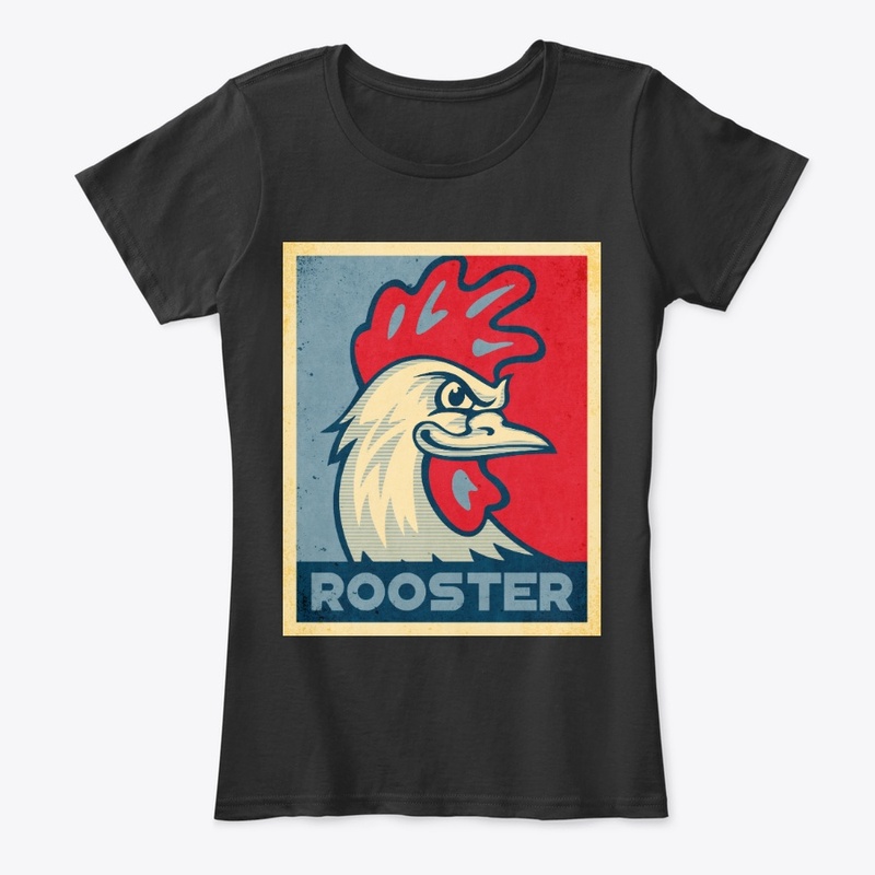 Cool Rooster Propaganda Poster Style