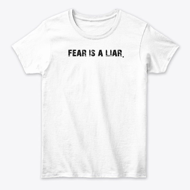 FEAR IS A LIAR Black Logo Tee