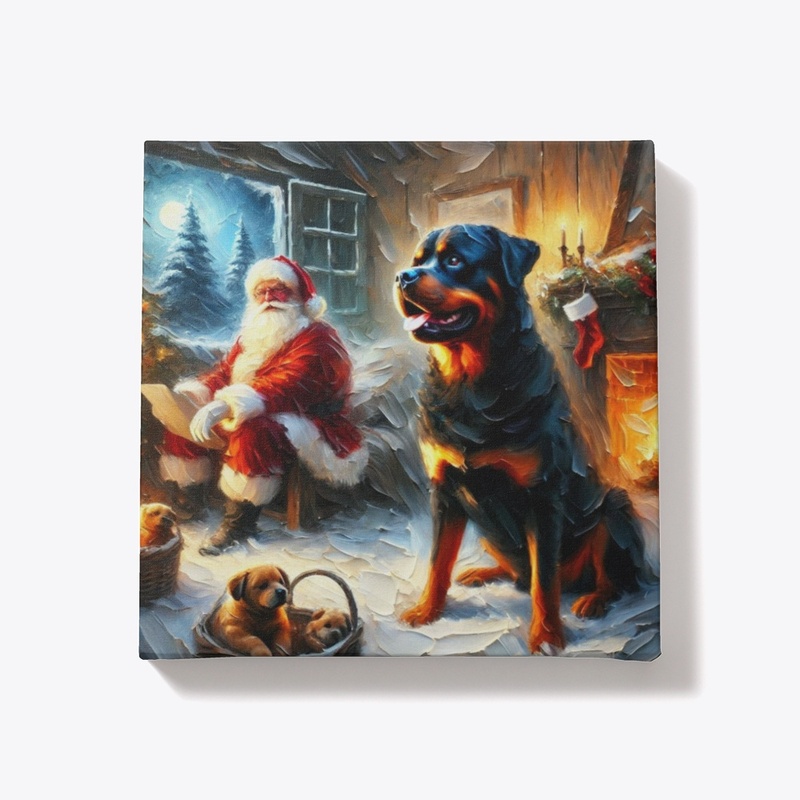 Rottweiler & Santa