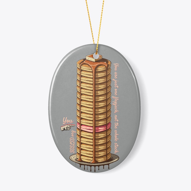 Flapjack Stack ornament in full color