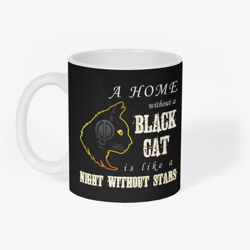 Black Cat quote Typography