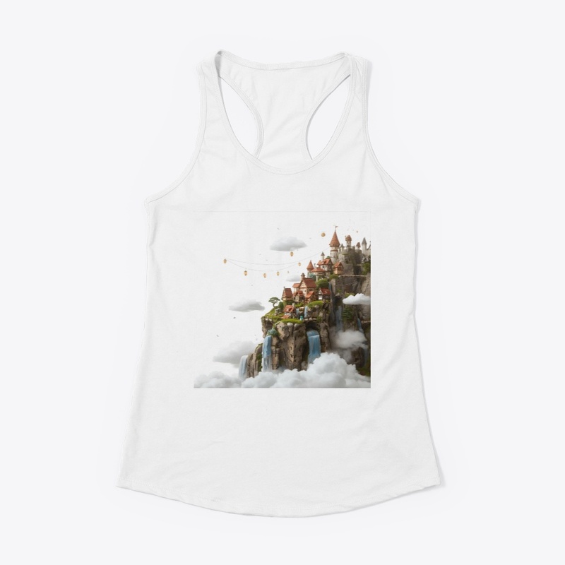 Fantasy Cliff Village Artwork