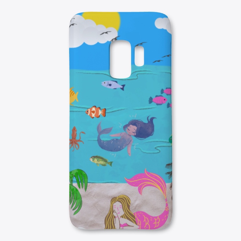 Mobile covers beautiful sea life design 
